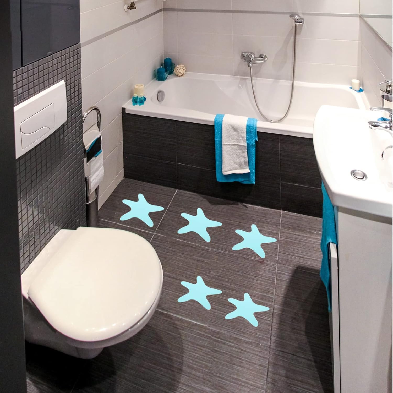 Veemoon Non-Slip Bathtub Stickers 25 Pieces