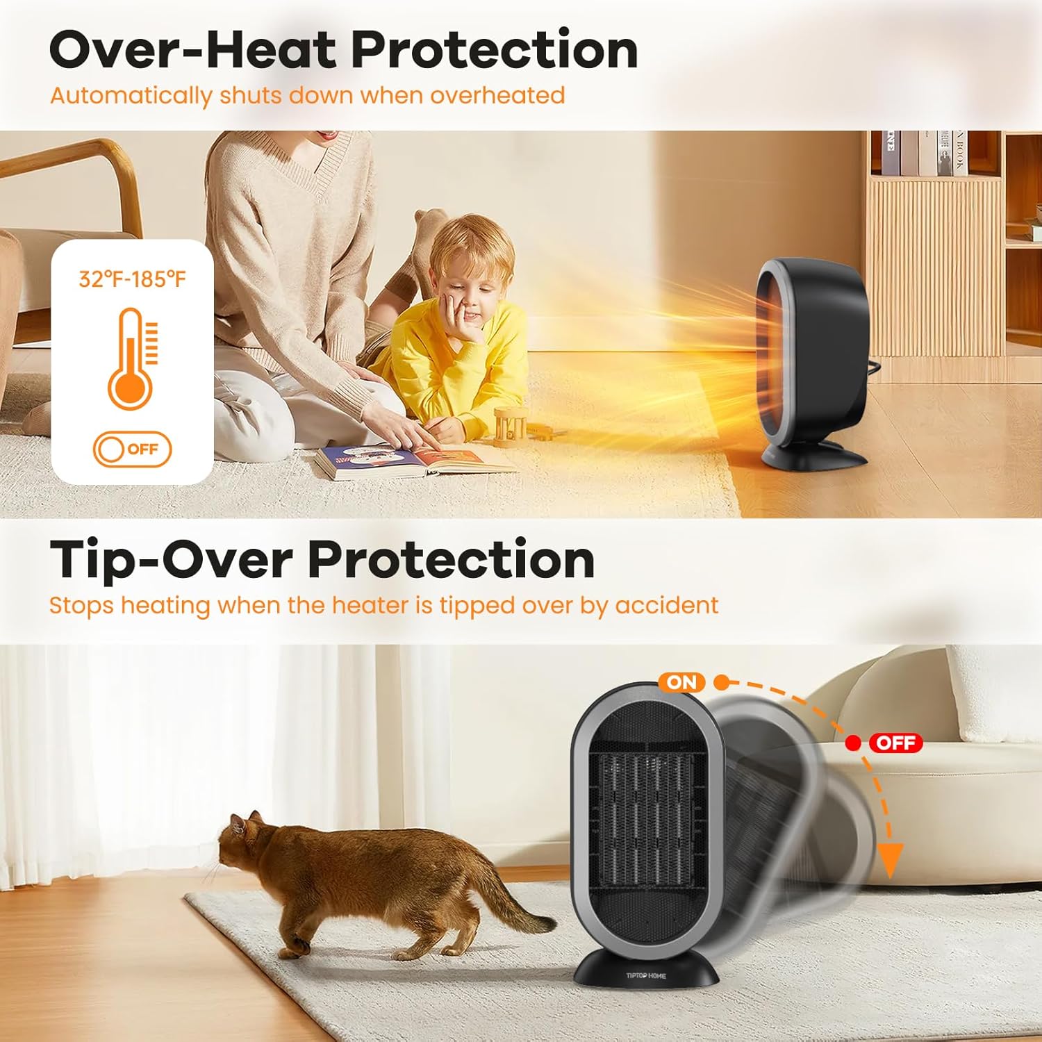 Bubbacare 2S Fast PTC Ceramic Space Heater