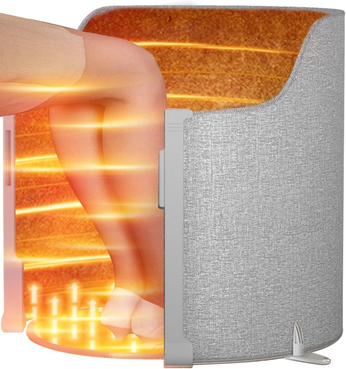 UEMUSI Under Desk Heater - Electric Foot Warmer with Thermostat and Timer
