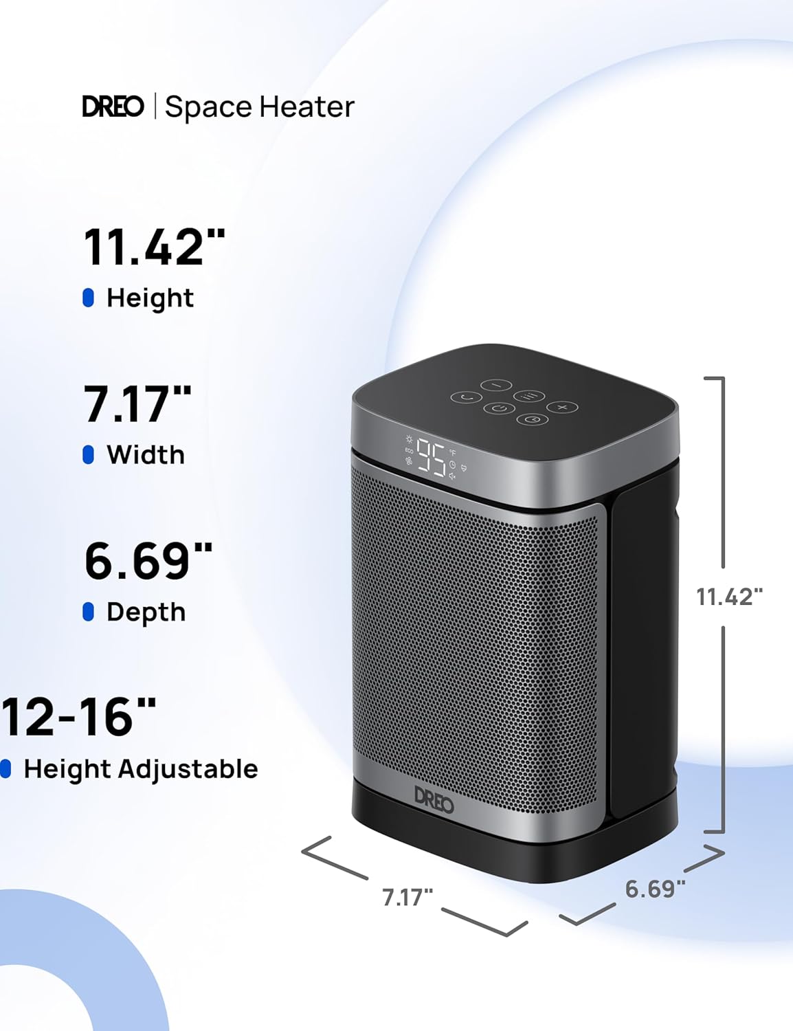 Dreo Space Heater 1500W Portable for Indoor Use