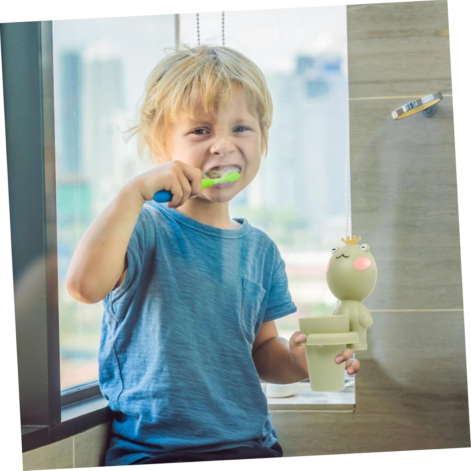 SWOOMEY Cartoon Toothbrush Holder with Cup