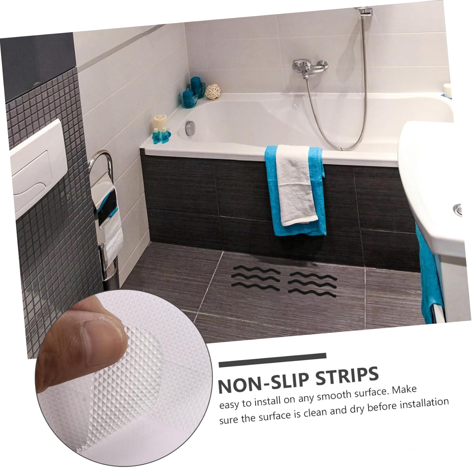 Non-Slip Bathtub Stickers 25pcs for Safety in Shower and Bathroom