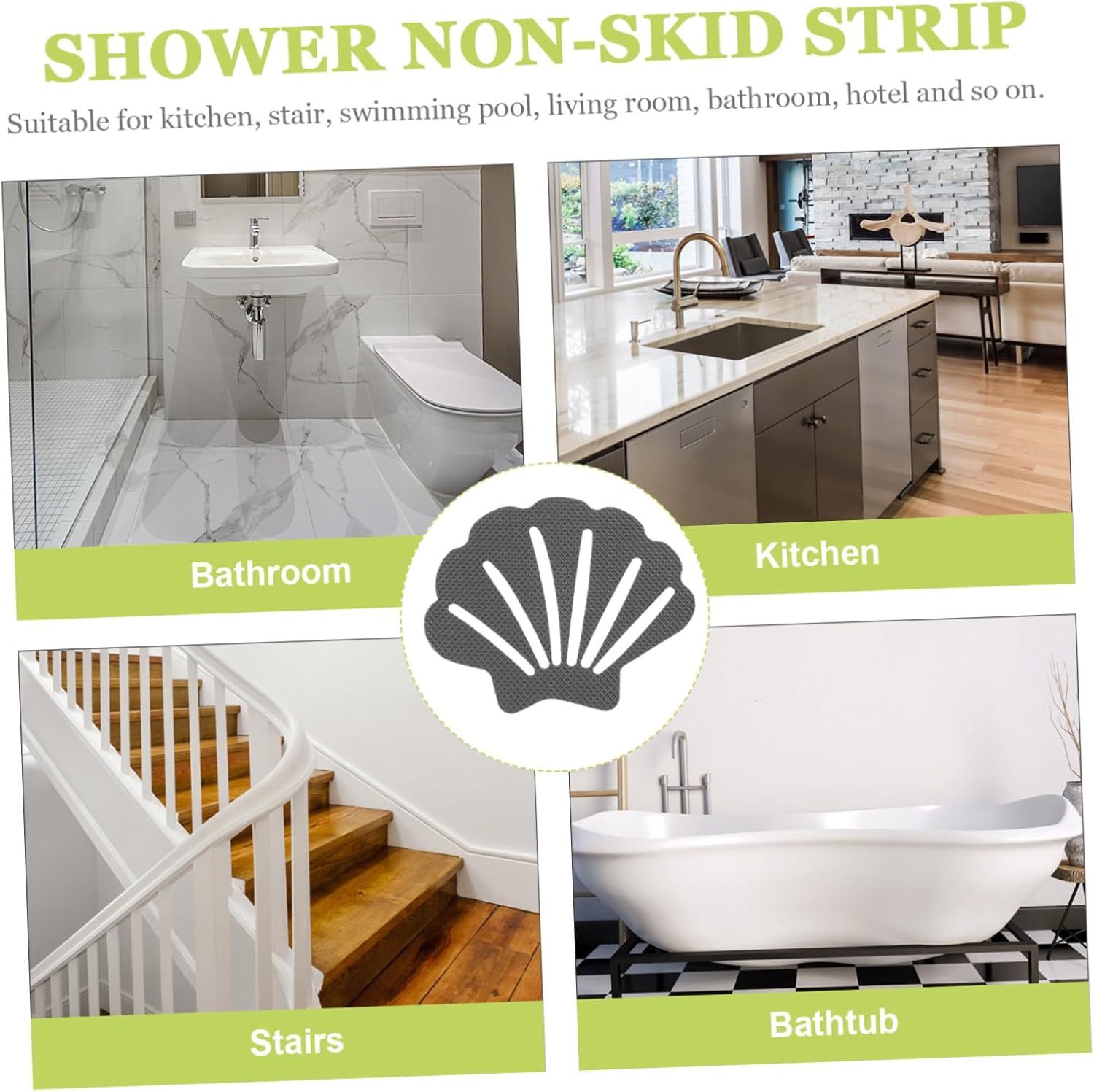 Mobestech 30pc Bathtub Anti-Slip Stickers for Bathroom Safety