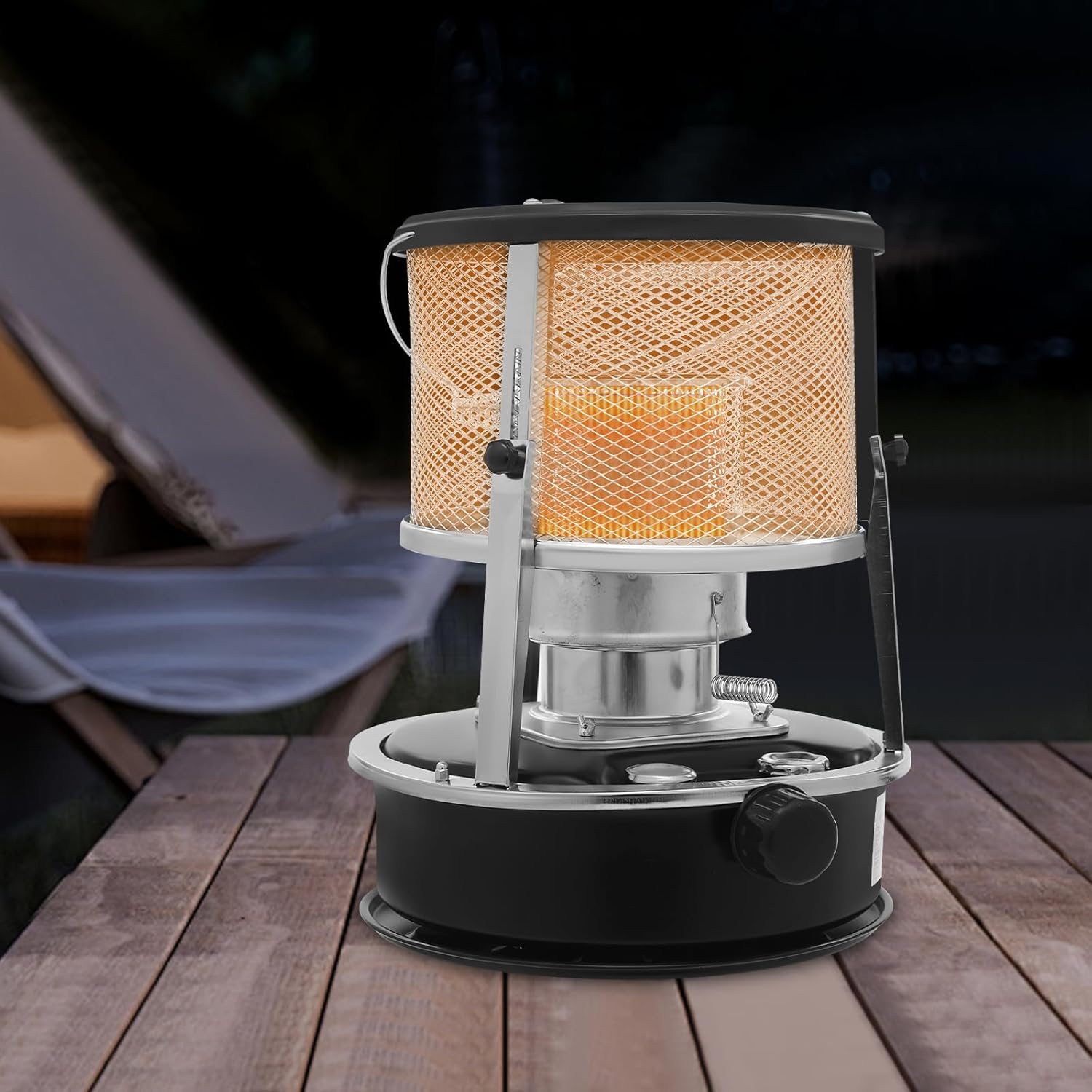 CNCEST 2 in 1 Kerosene Heater Stove 9000 BTU Portable Adjustable Black