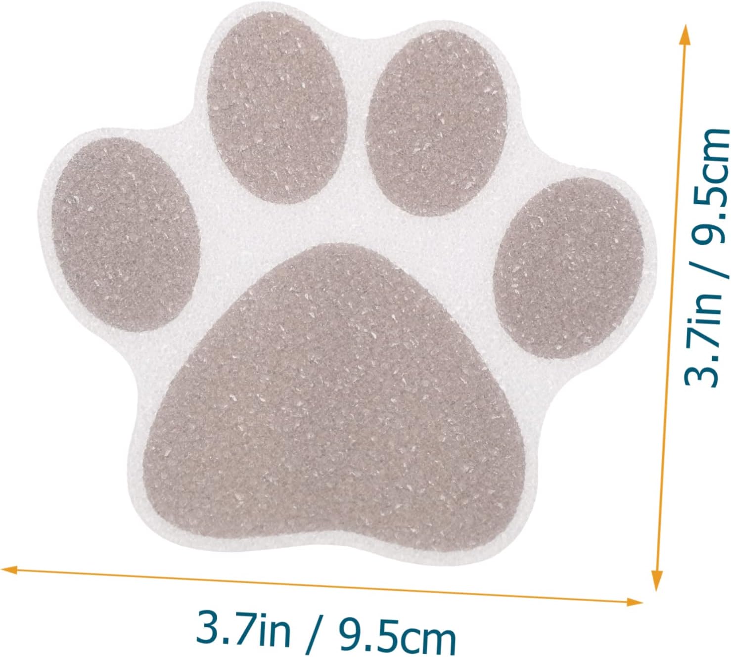 FONDOTIN Non-Slip Shower Floor Stickers 10pcs Paw Decals 1