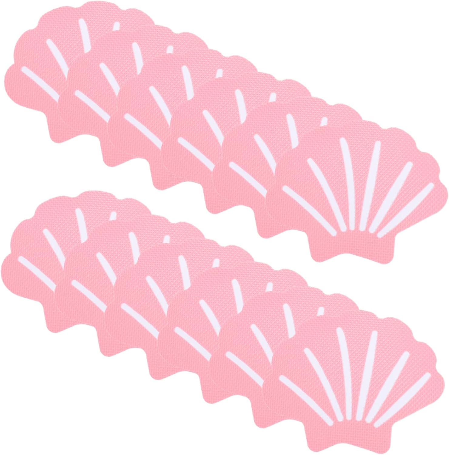 KONTONTY 12pcs Shell Shape Non-Slip Bath Decals