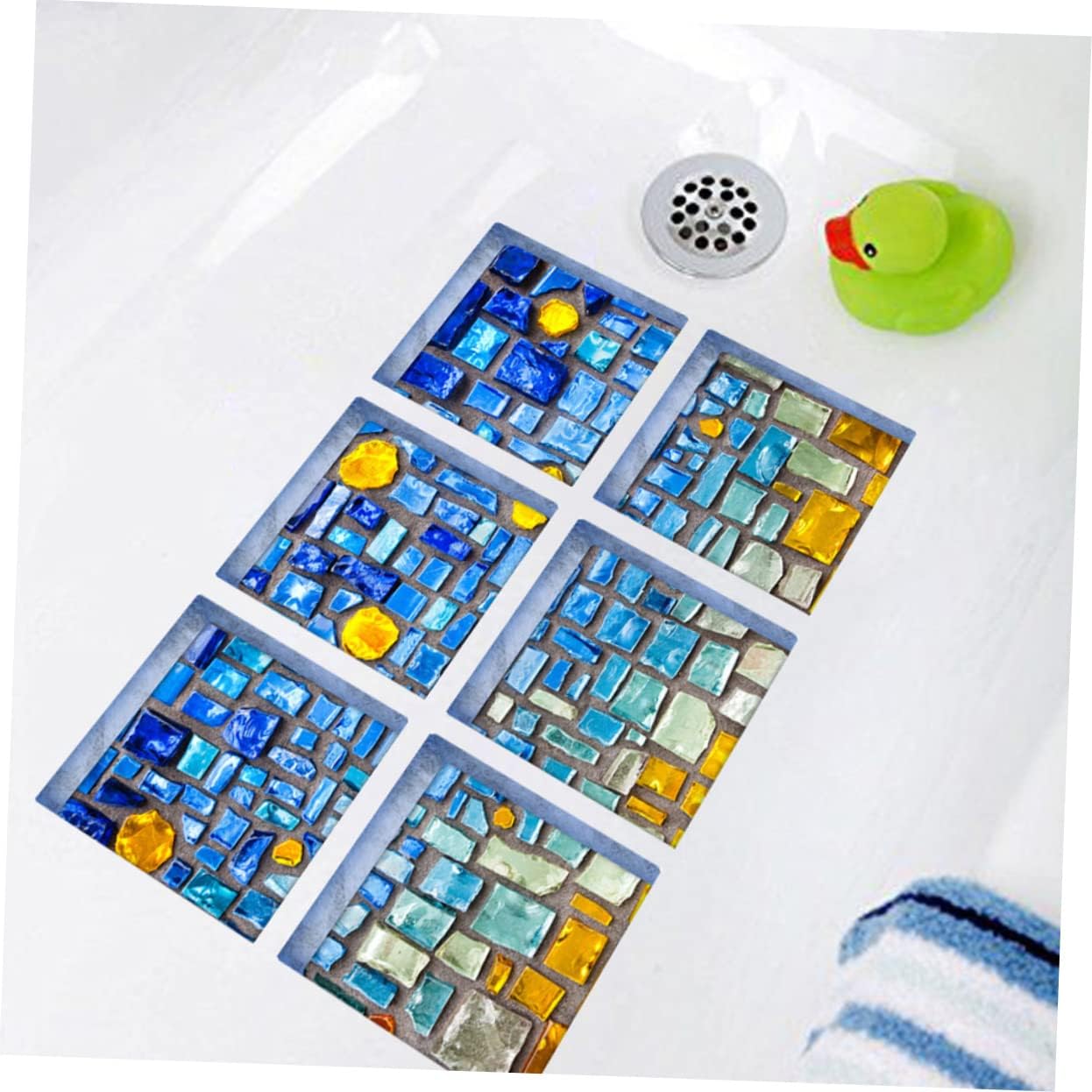 Beatifufu PVC Non-Slip Bathtub Wall Decal Set