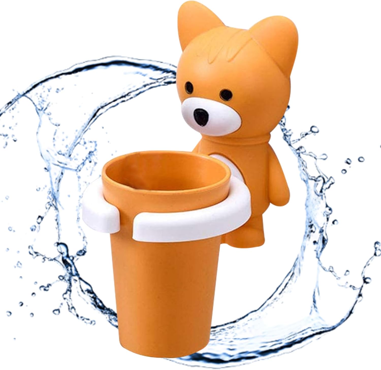 Kids Cartoon Fox Toothbrush Holder Wall Mount 1