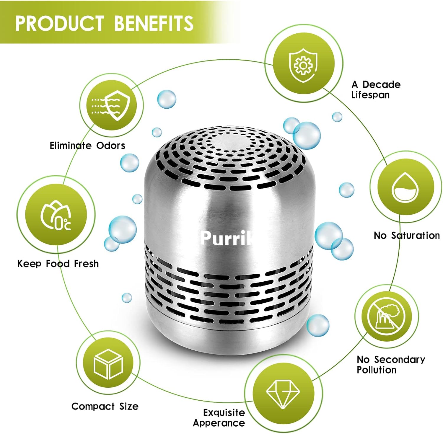 Purriko Bamboo Air Purifying Deodorizer for Fridge 1