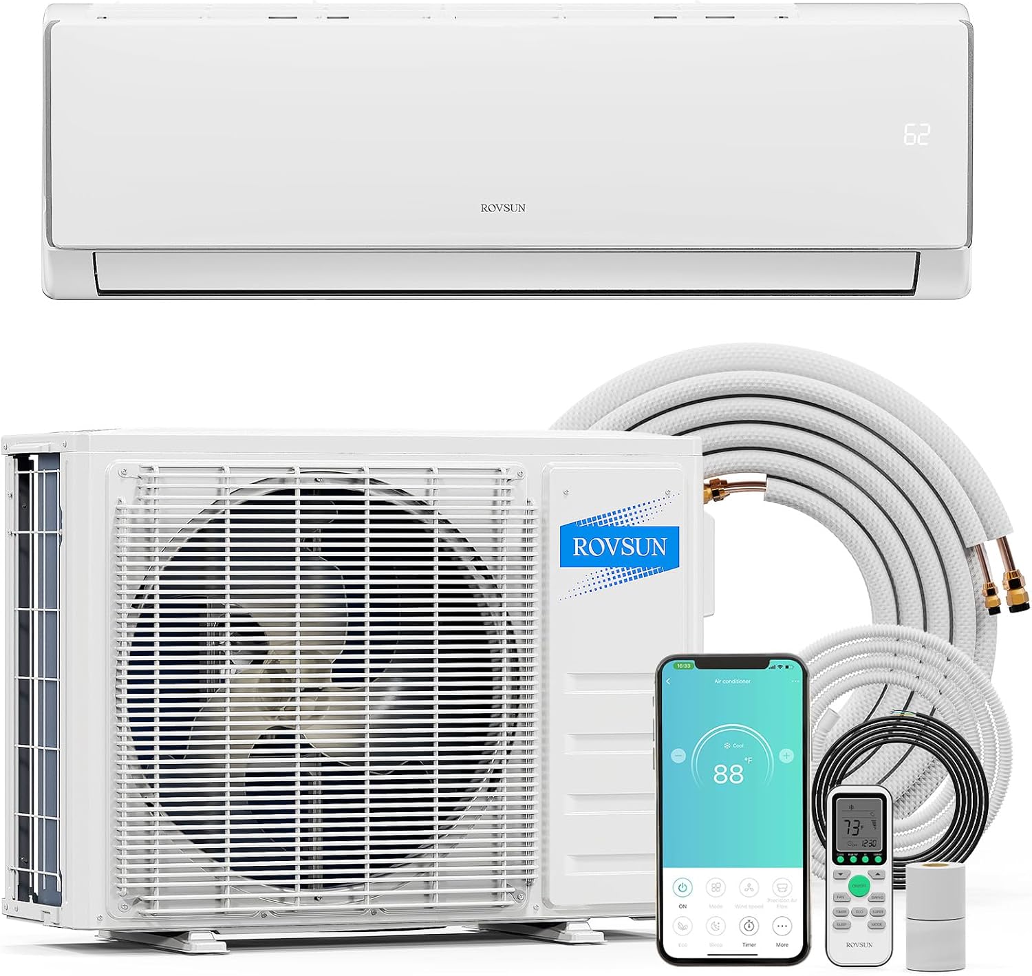 ROVSUN 11500 BTU Wifi Mini Split AC Heater
