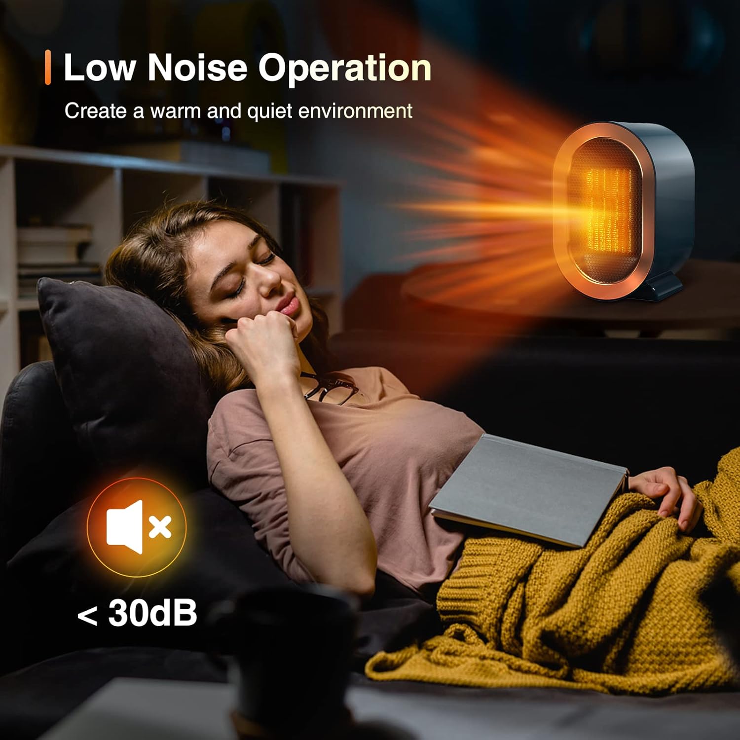 Tiptop Home PTC Ceramic Space Heater with 2 Modes