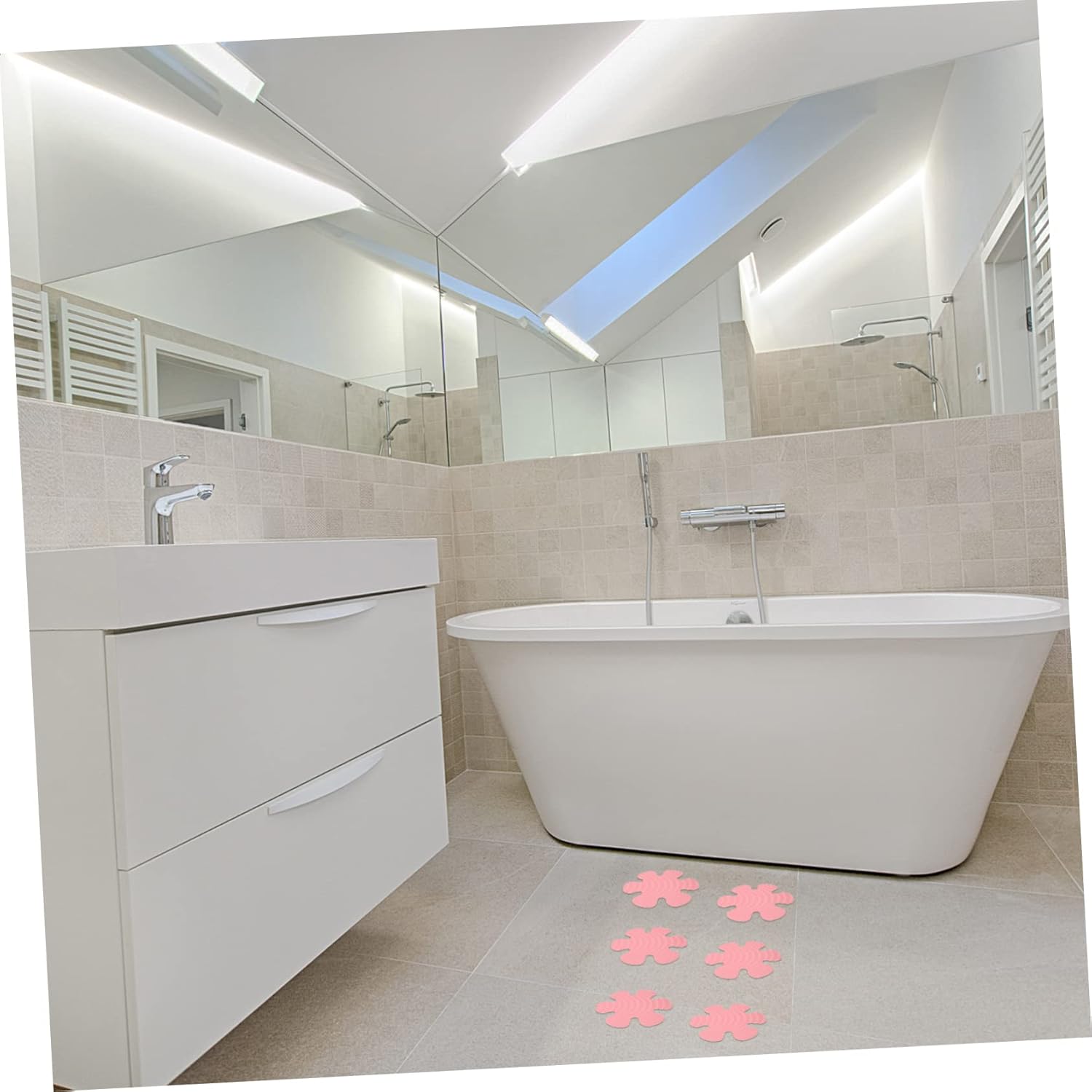 GLEAVI Snowflake Non-Slip Bathtub Decals for Safety and Style
