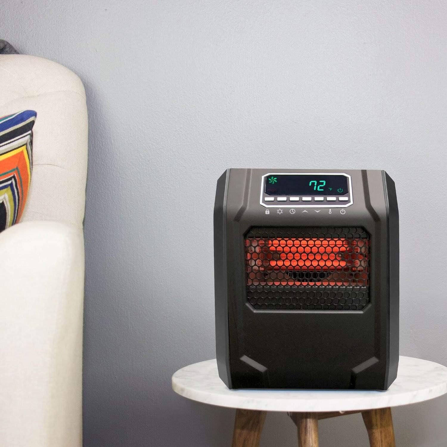 LifeSmart Infrared Quartz Space Heater 1500W Black
