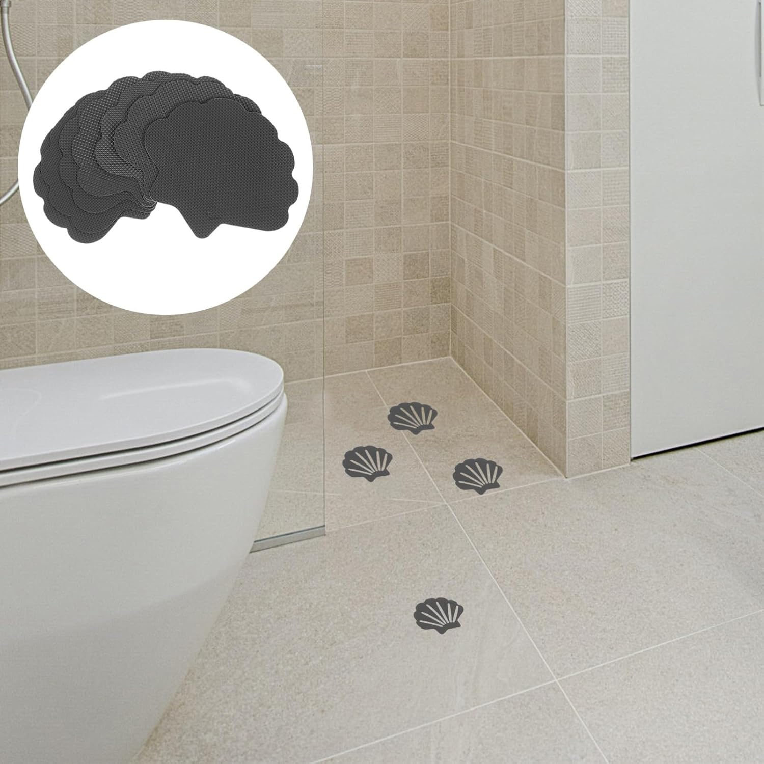 Zerodeko Shell Shaped Anti-Slip Stickers 30pcs 1