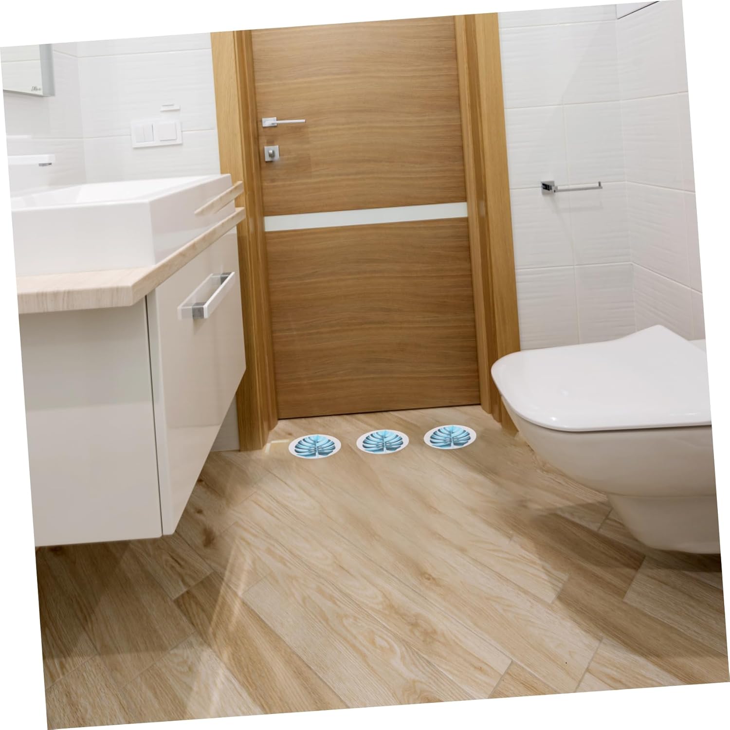 1Set Non-Slip Bathtub Stickers Leaf Design
