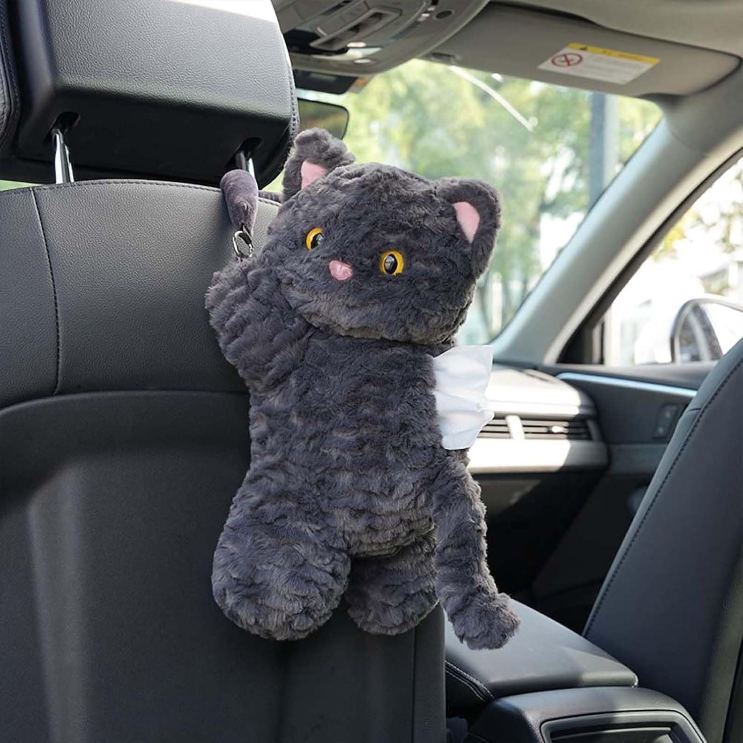 Seemehappy Plush Tissue Box Cover for Car and Home