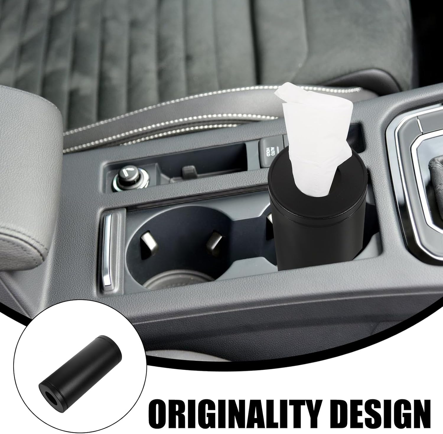 Luxshiny Car Tissue Holder for Auto Cup Holder