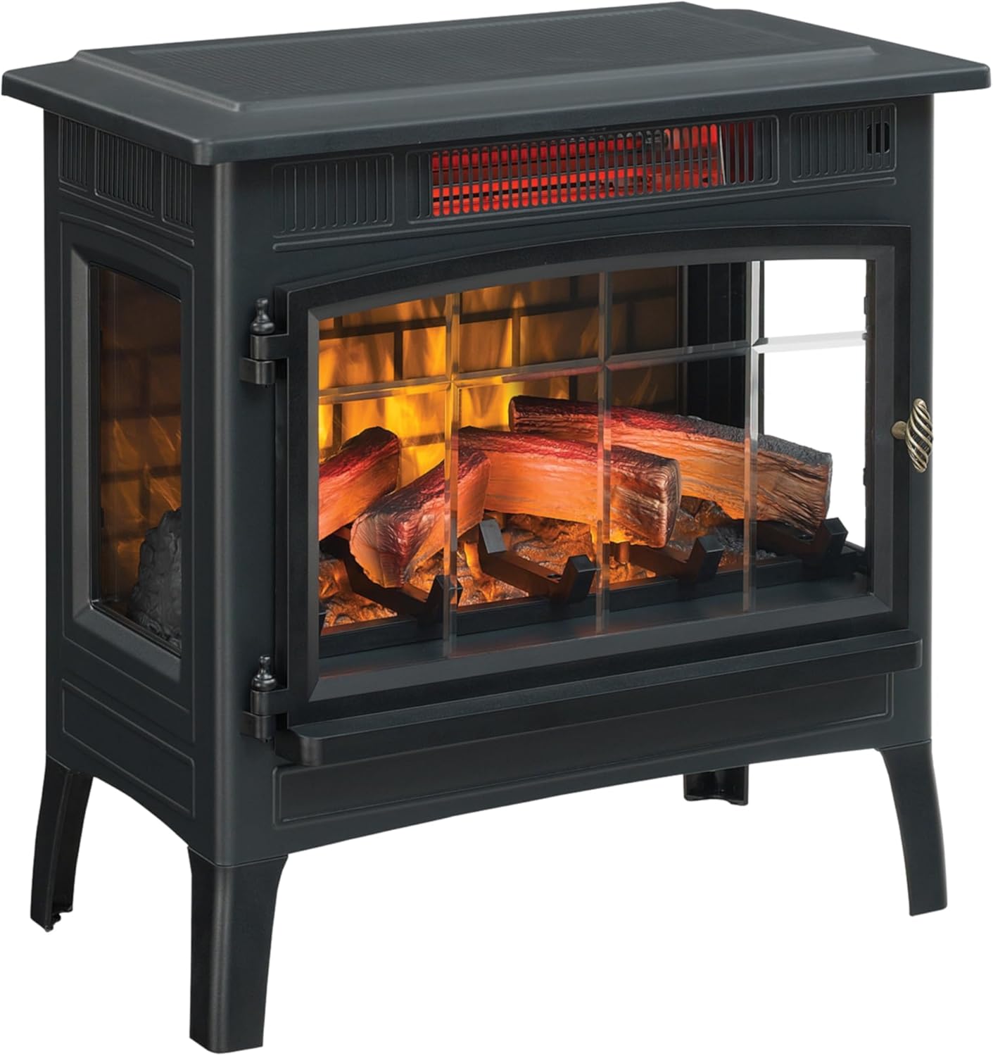 Duraflame Electric Fireplace Stove Heater with 3D Flame Effect Black 1