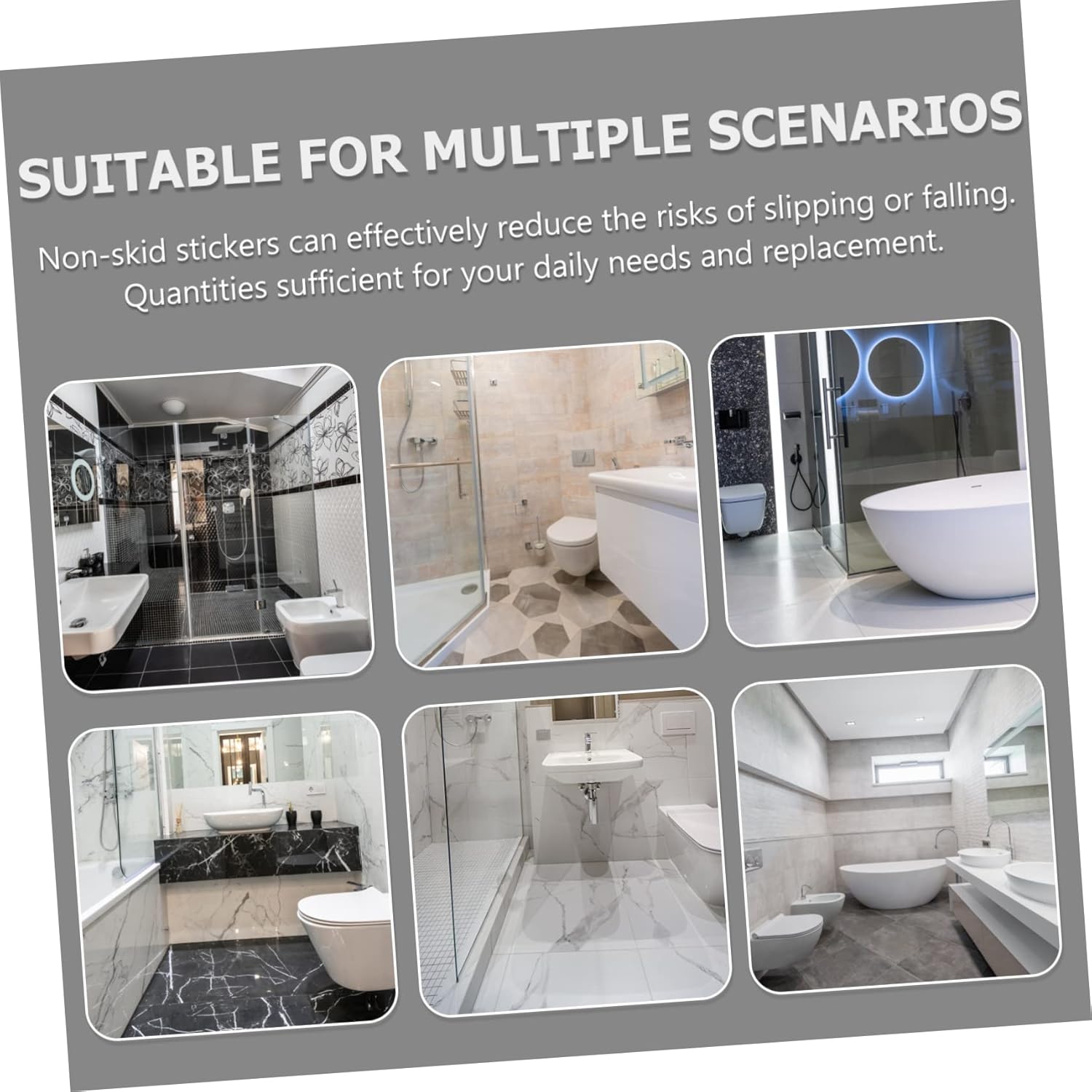Hoement Non-Slip Bathtub Stickers with Cute Star and Animal Designs 1