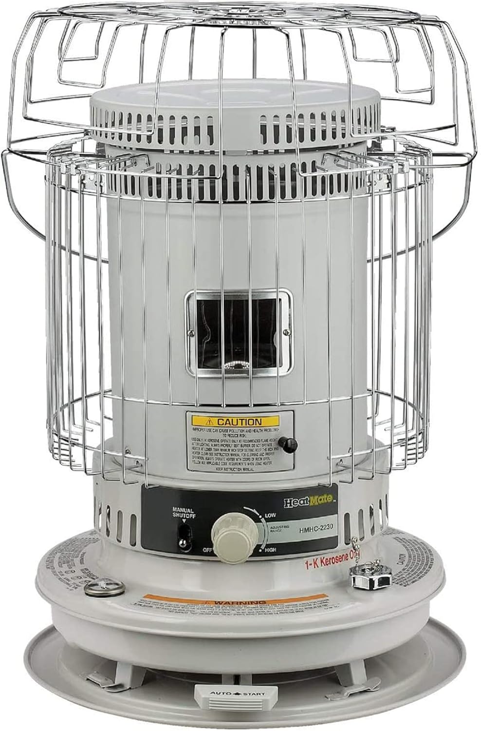 HeatMate HMC-23K 23500 BTU Kerosene Heater Cordless White