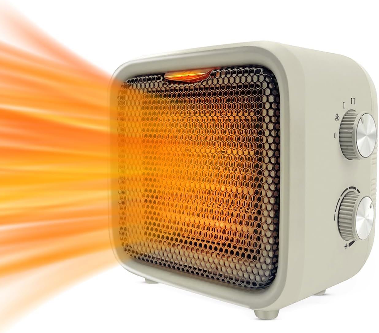 Csakri 1500W Ceramic Space Heater with Thermostat and Cool Fan Mode