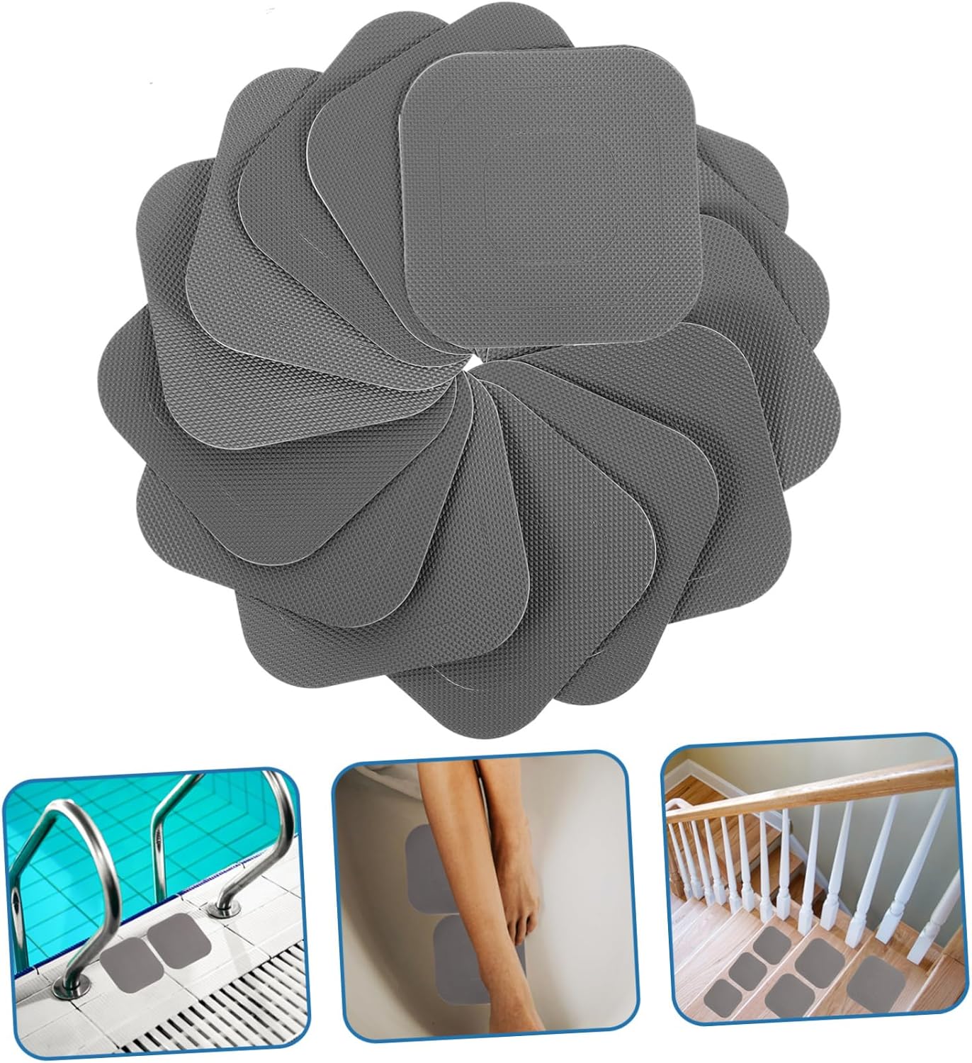 CANIGHT Non-Slip Bathtub Stickers Easy Peel Safety Decals 1