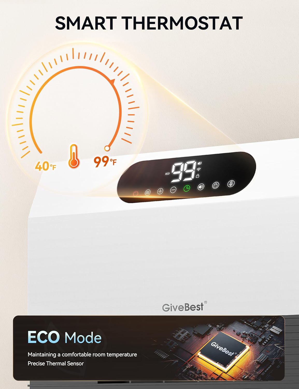 GiveBest Smart Wall Heater with Alexa Compatibility
