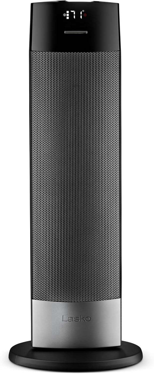 Lasko Ellipse Tower Heater 24 Inches 1500W Black