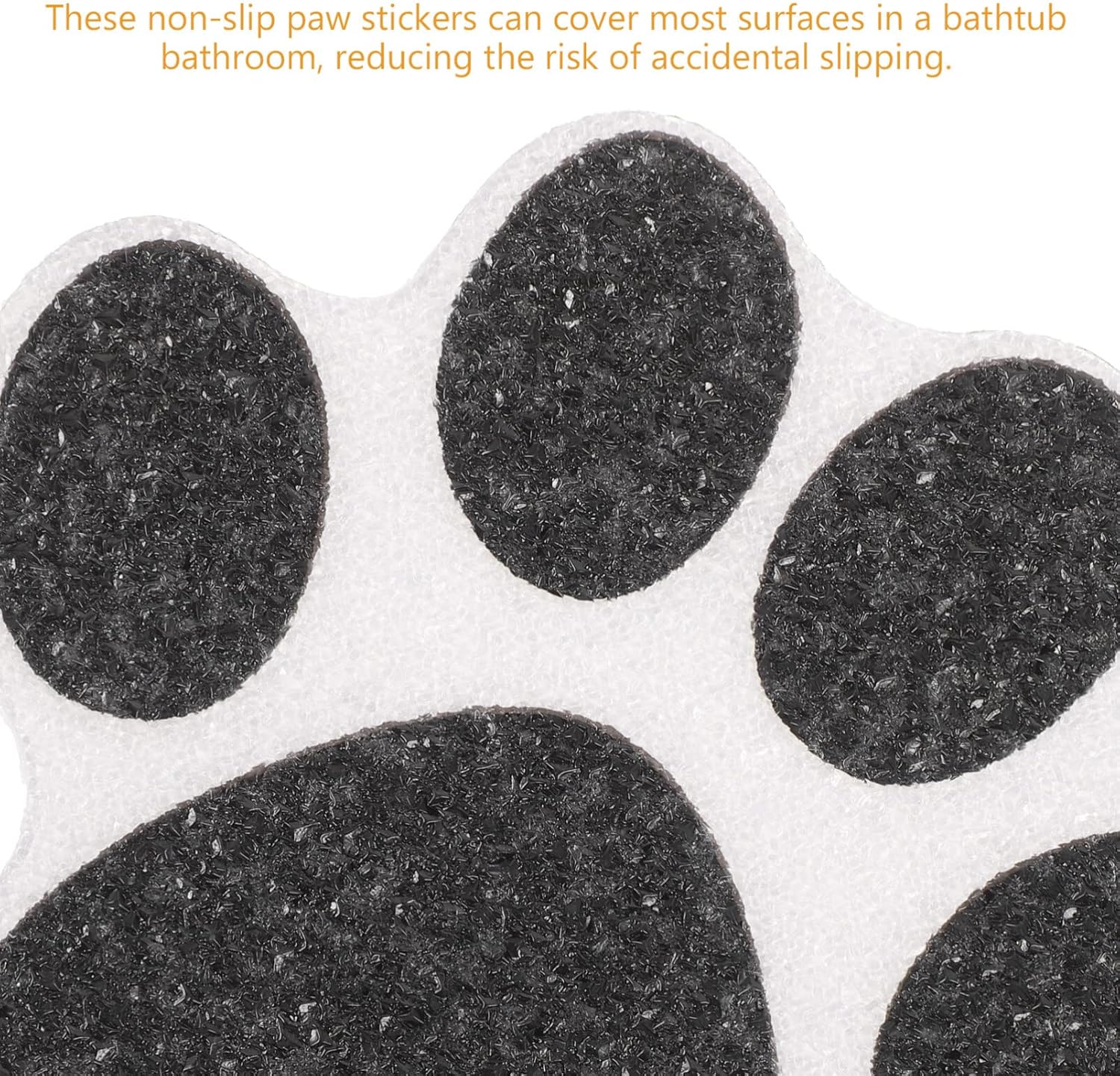 Kisangel Anti-Slip Bath Stickers 10pcs Dog Paw Design Decals