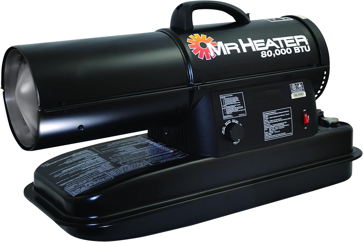 Mr Heater 80000 BTU Forced Air Kerosene Heater Black