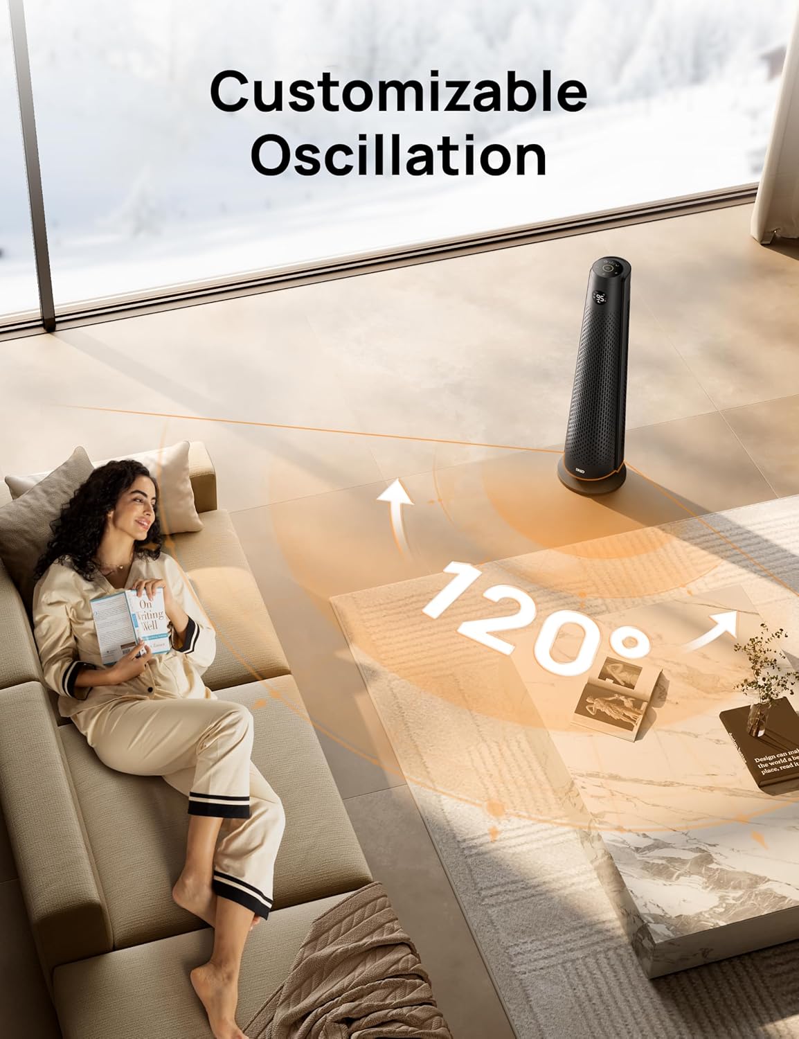 Dreo Large Room Space Heater with Remote and Oscillation