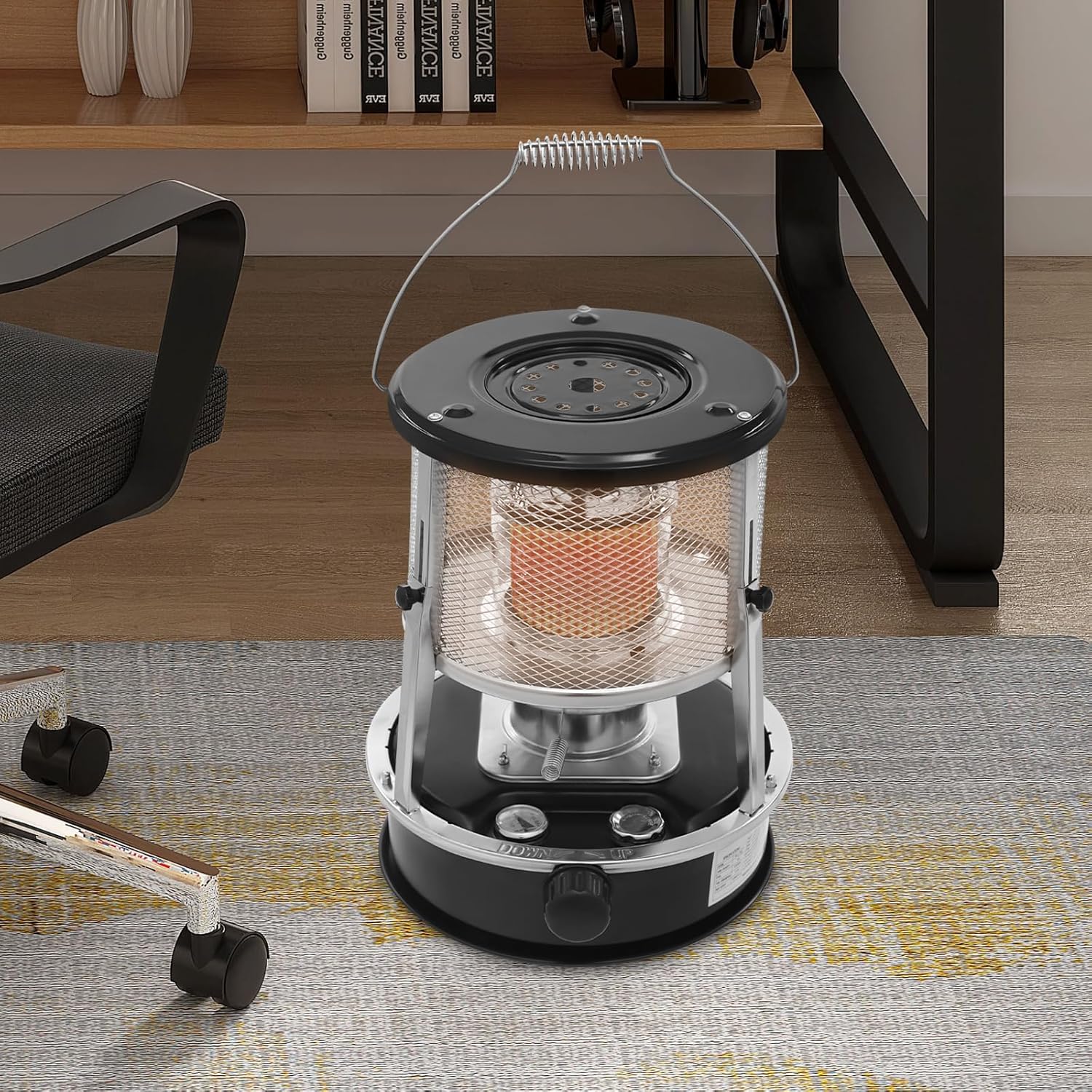 CNCEST 2 in 1 Kerosene Heater Stove 9000 BTU Portable Adjustable Black