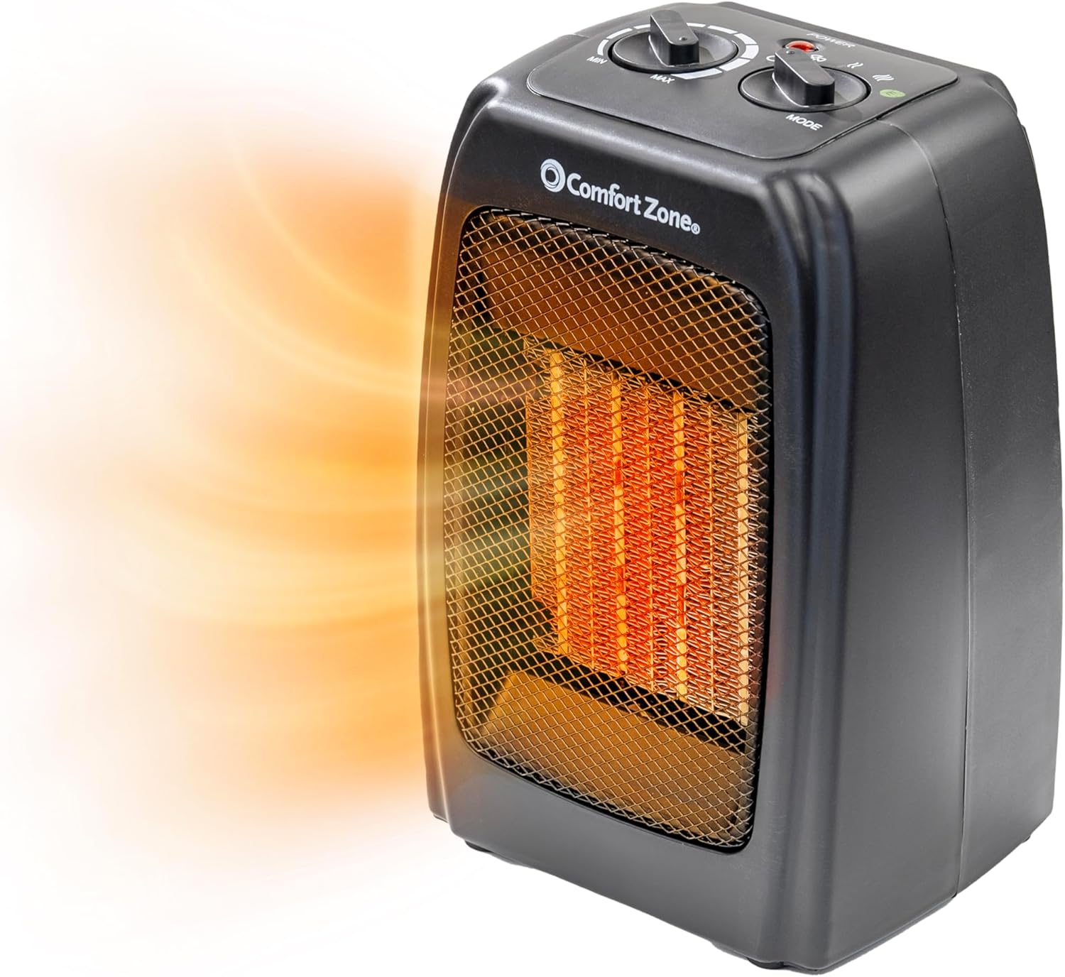 Comfort Zone CZ442E Ceramic Heater - 1500W Portable with Thermostat