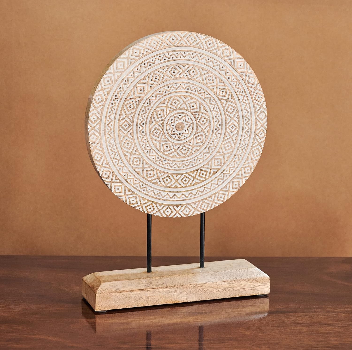Eximious India Farmhouse Table Decor Statue Mandala 10 x 14