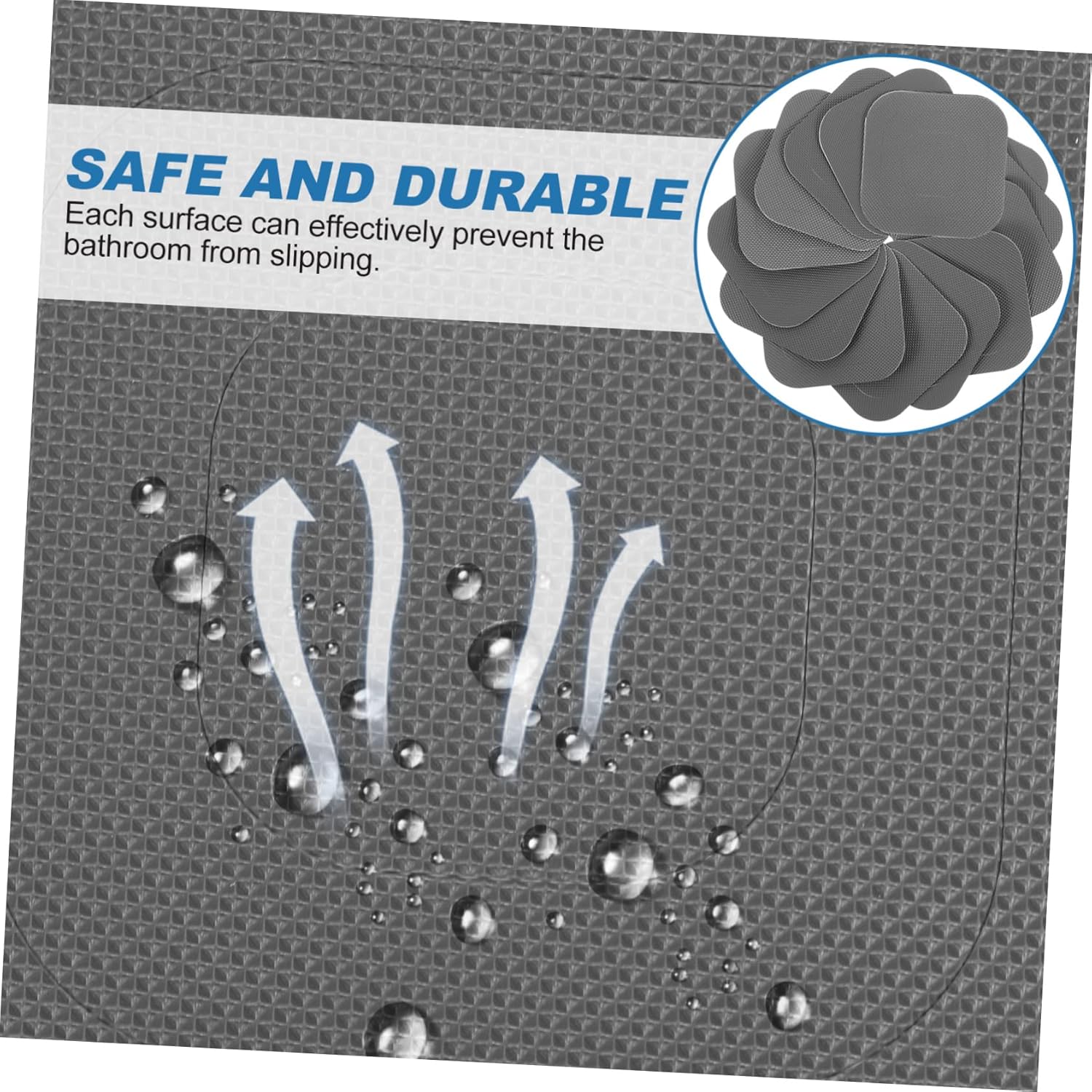 Holibanna 20 Sheet Non-Slip Bathroom Stickers