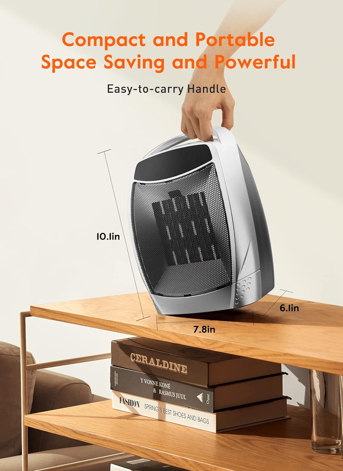 Brightown 1500W Electric Space Heater with 4 Modes and Timer