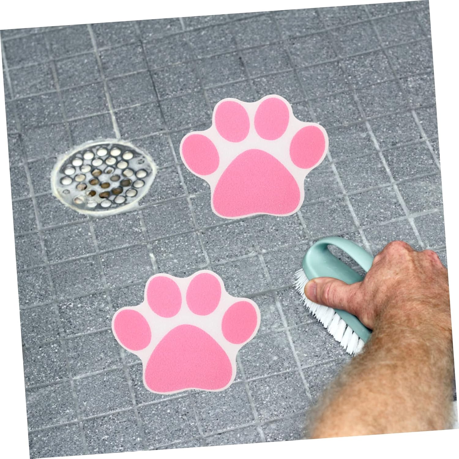 Cabilock Non-Slip Paw Decals for Bathtub and Shower