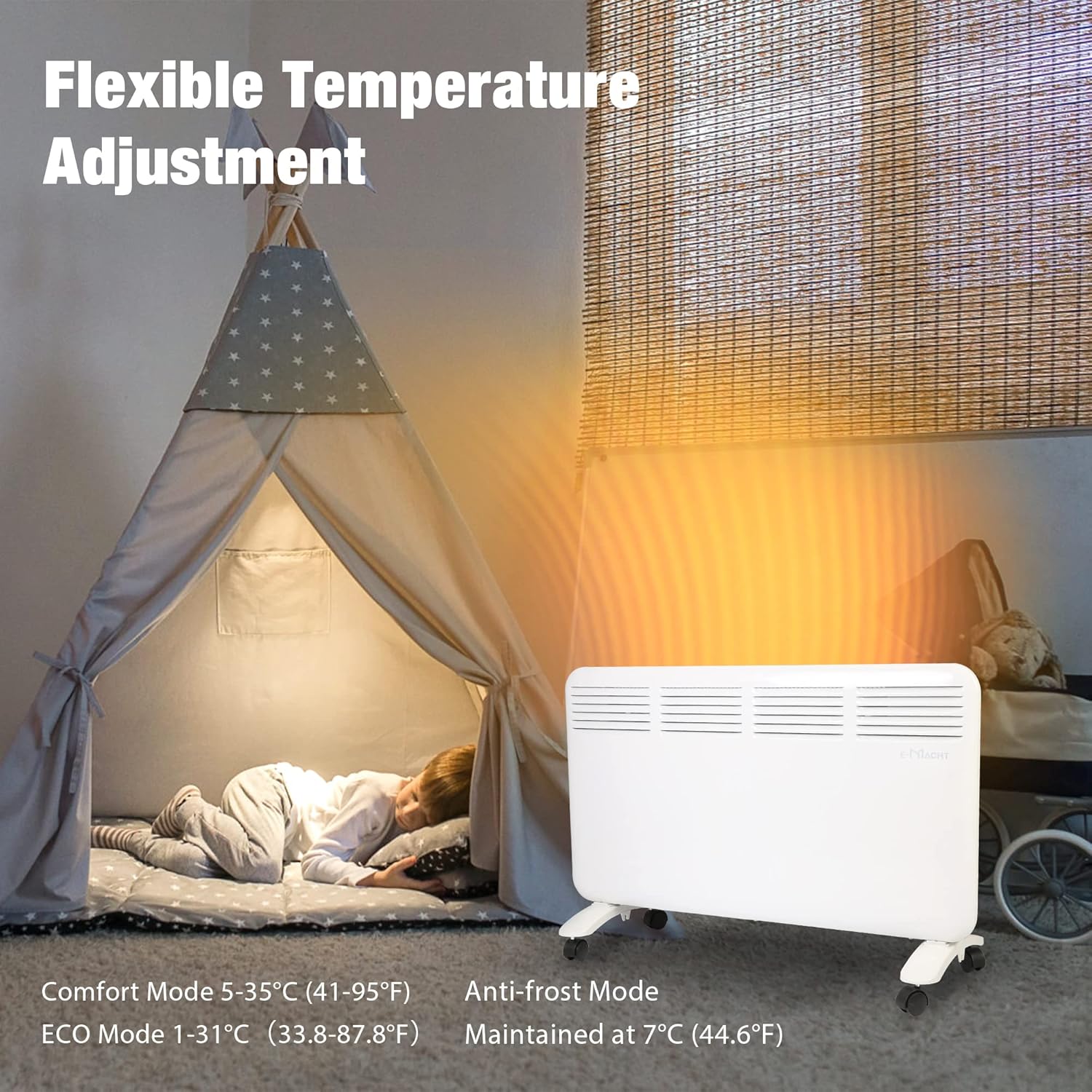 Vilobos 1500W Quiet Convection Space Heater