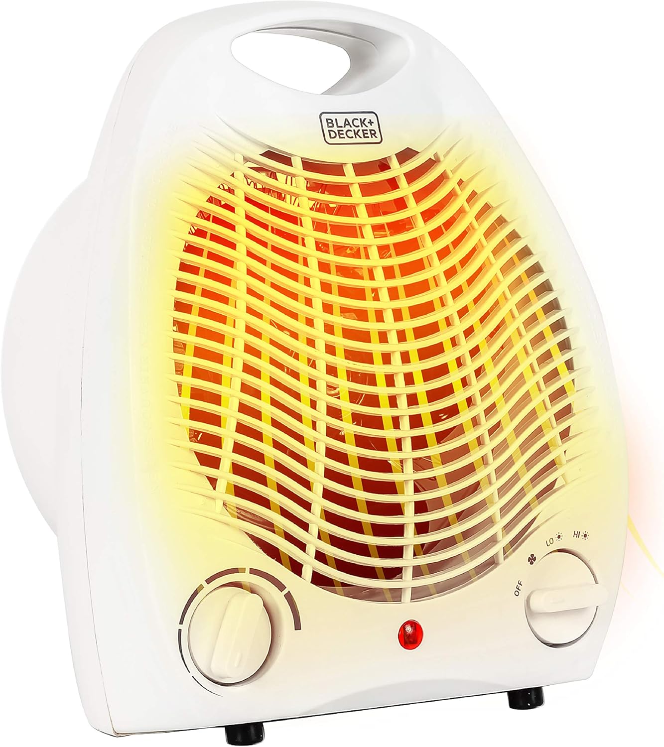 BLACKDECKER 2-in-1 Desktop Heater Fan White