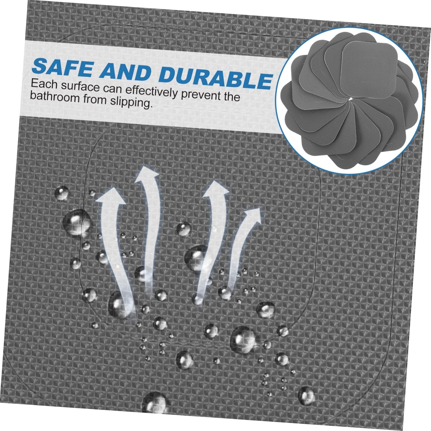 Yardenfun 20Sheets Non-Slip Bath Stickers for Showers and Bathtubs 1