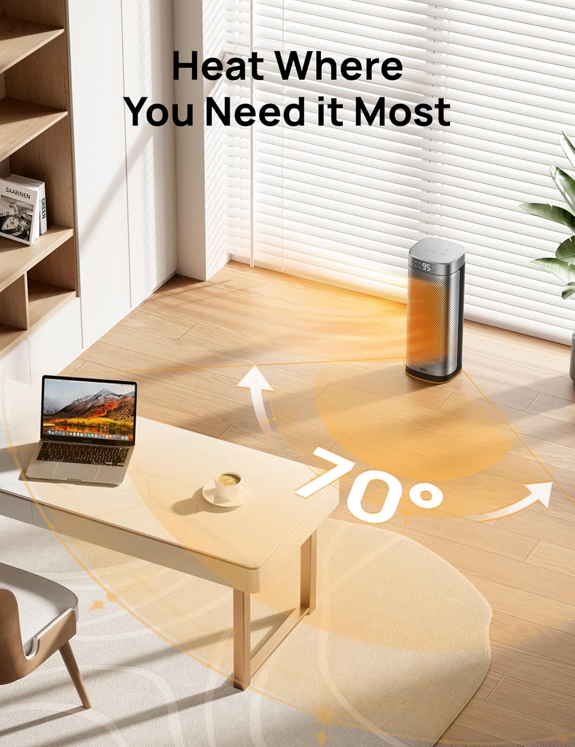 Dreo 1500W Fast Heating Portable Heater with Remote
