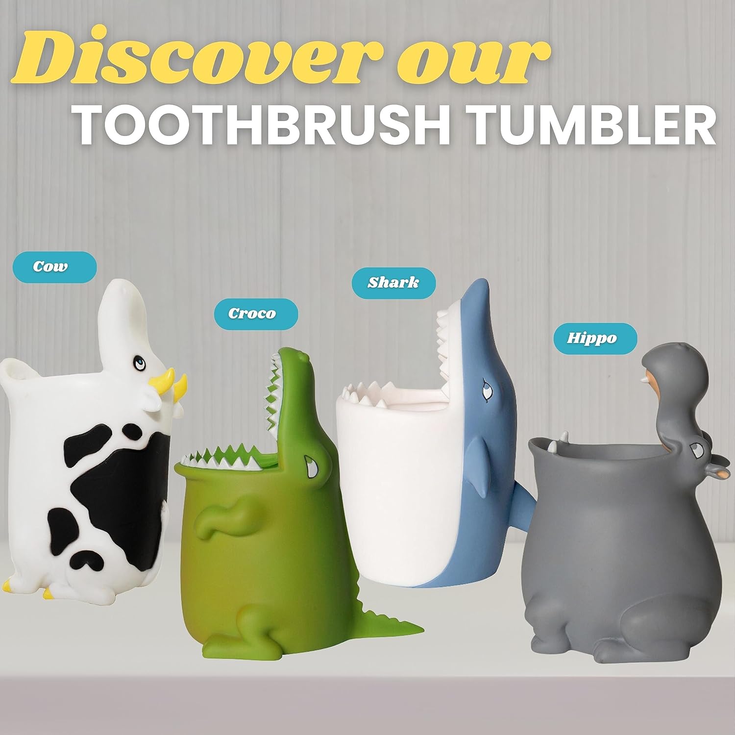 Winkee Shark Toothbrush Holder for Kids