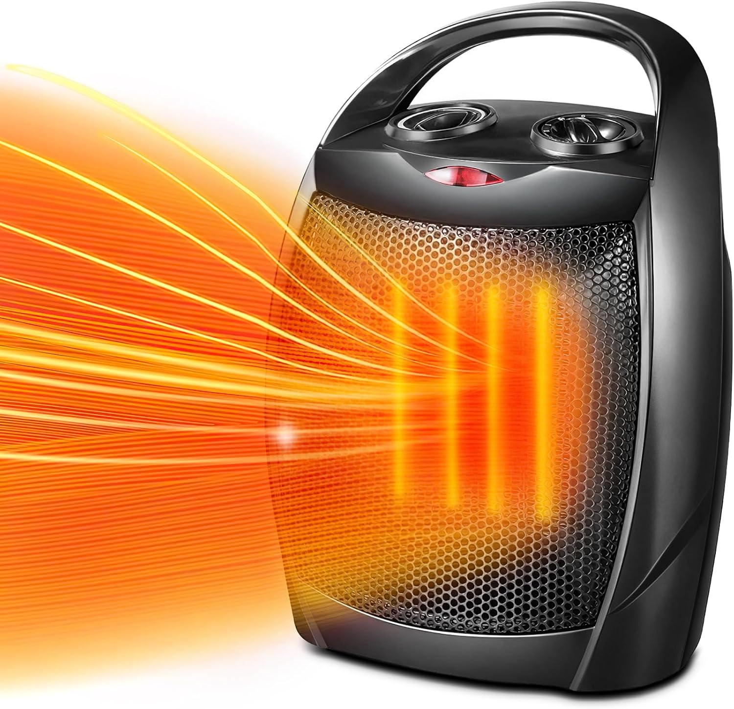 Kismile 750W 1500W Ceramic Space Heater with Fan