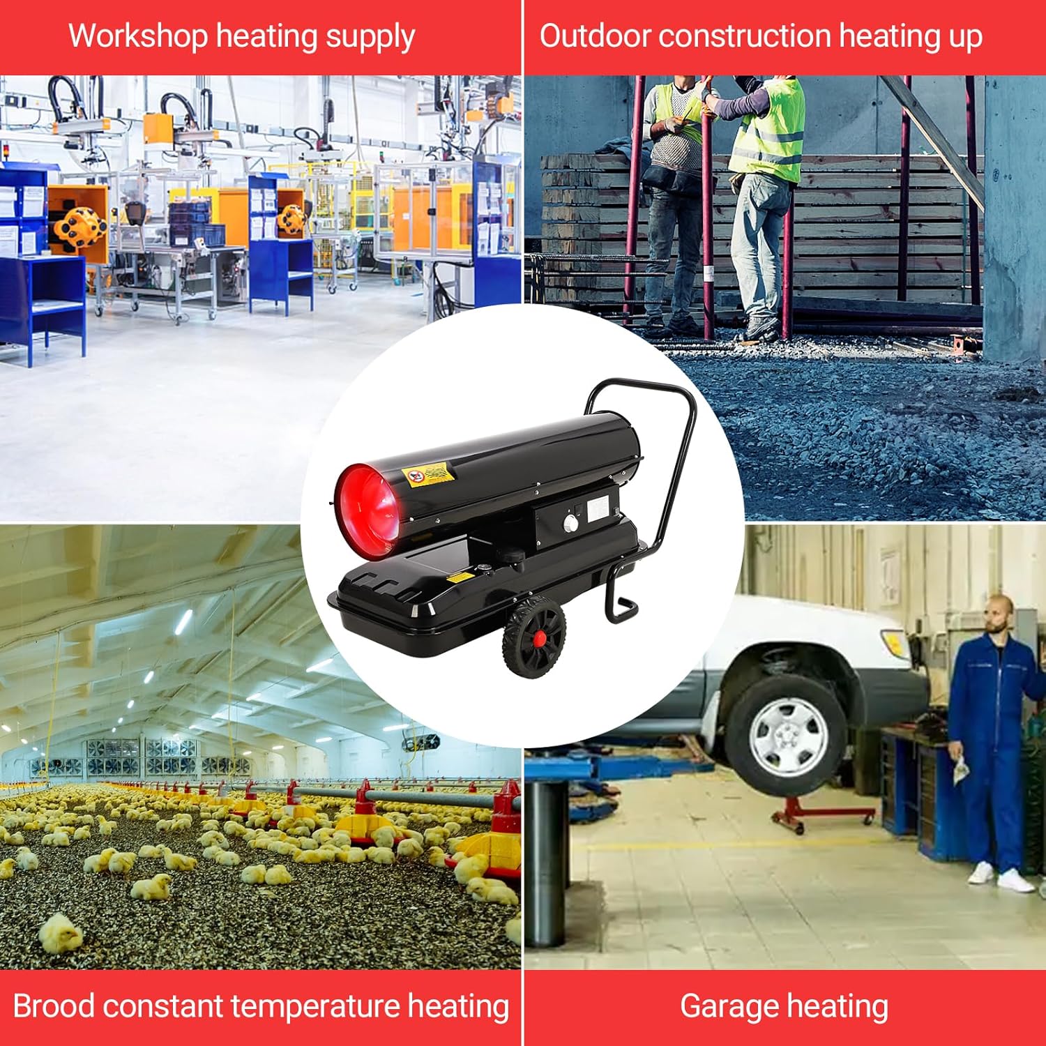 Takywep 125000 Btu Kerosene Heater with Thermostat