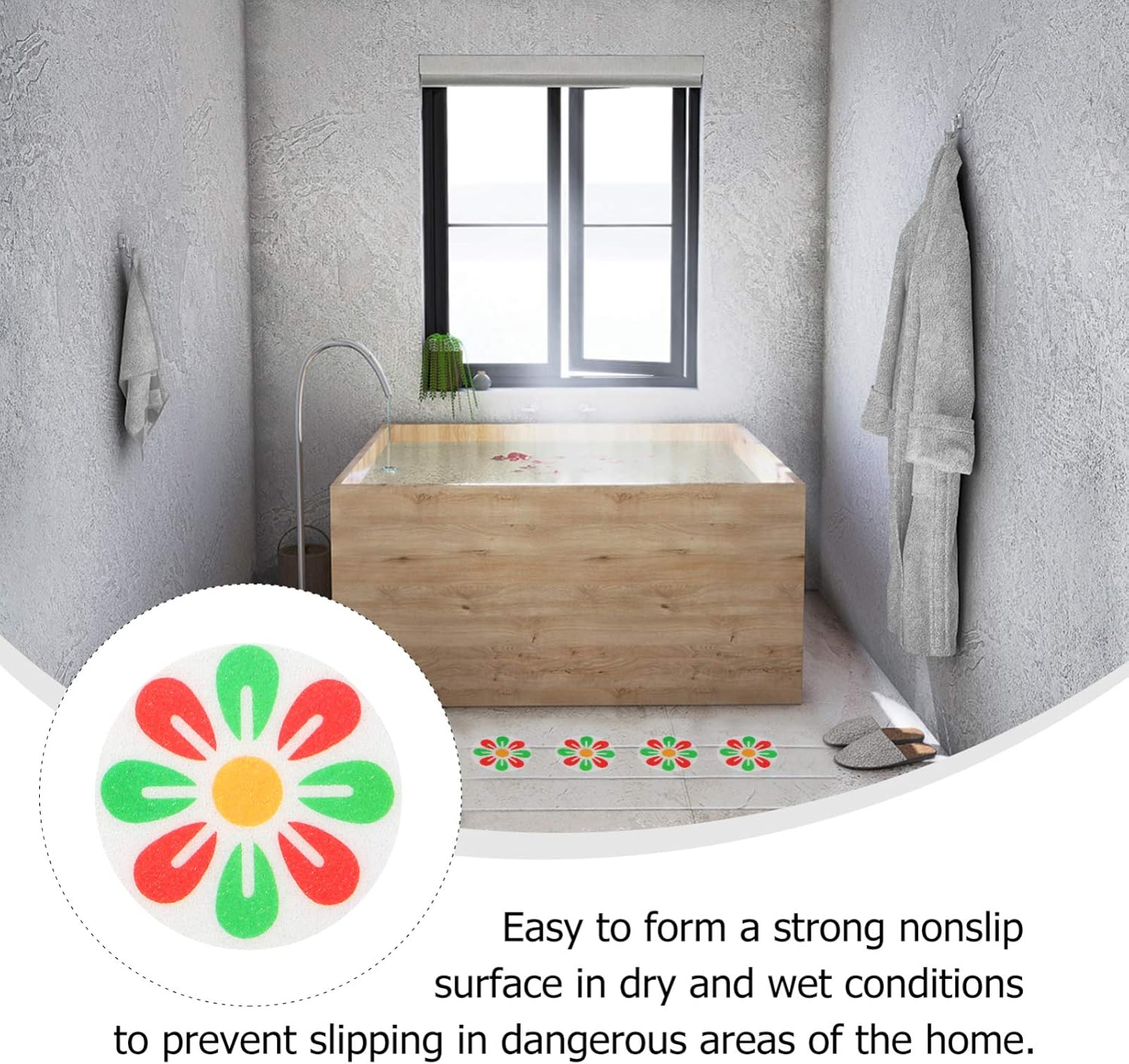 Hemoton Non-Slip Bathtub Stickers for Safety