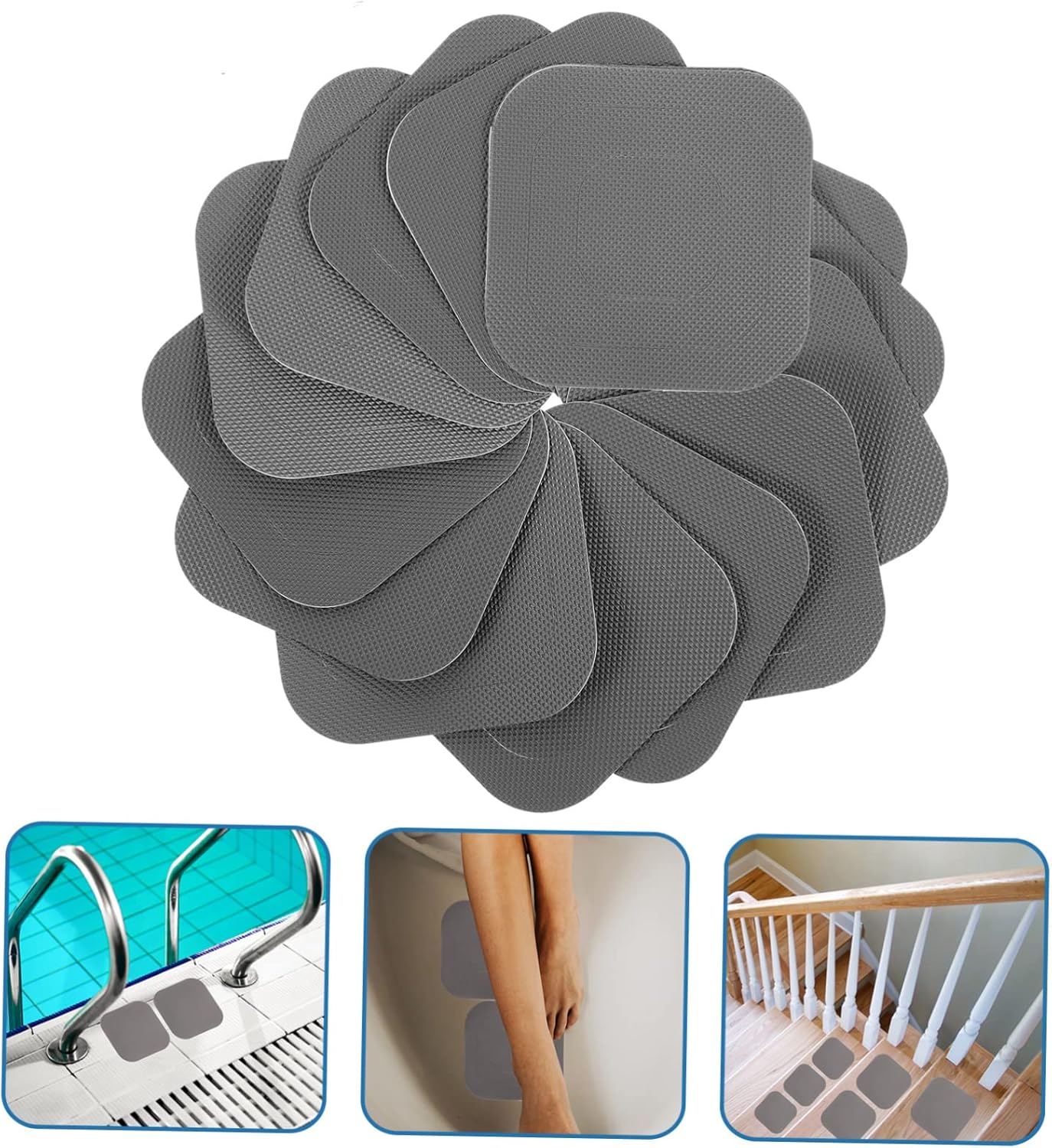 BESTYASH Non-Slip Bathroom Stickers 20 Sheets for Bathtubs and Showers