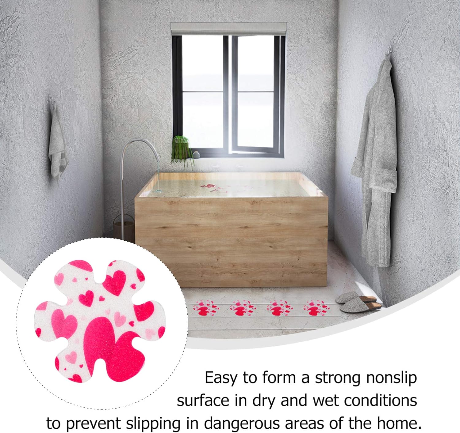 Hemoton 10pcs Non-Slip Bath Stickers for Safety