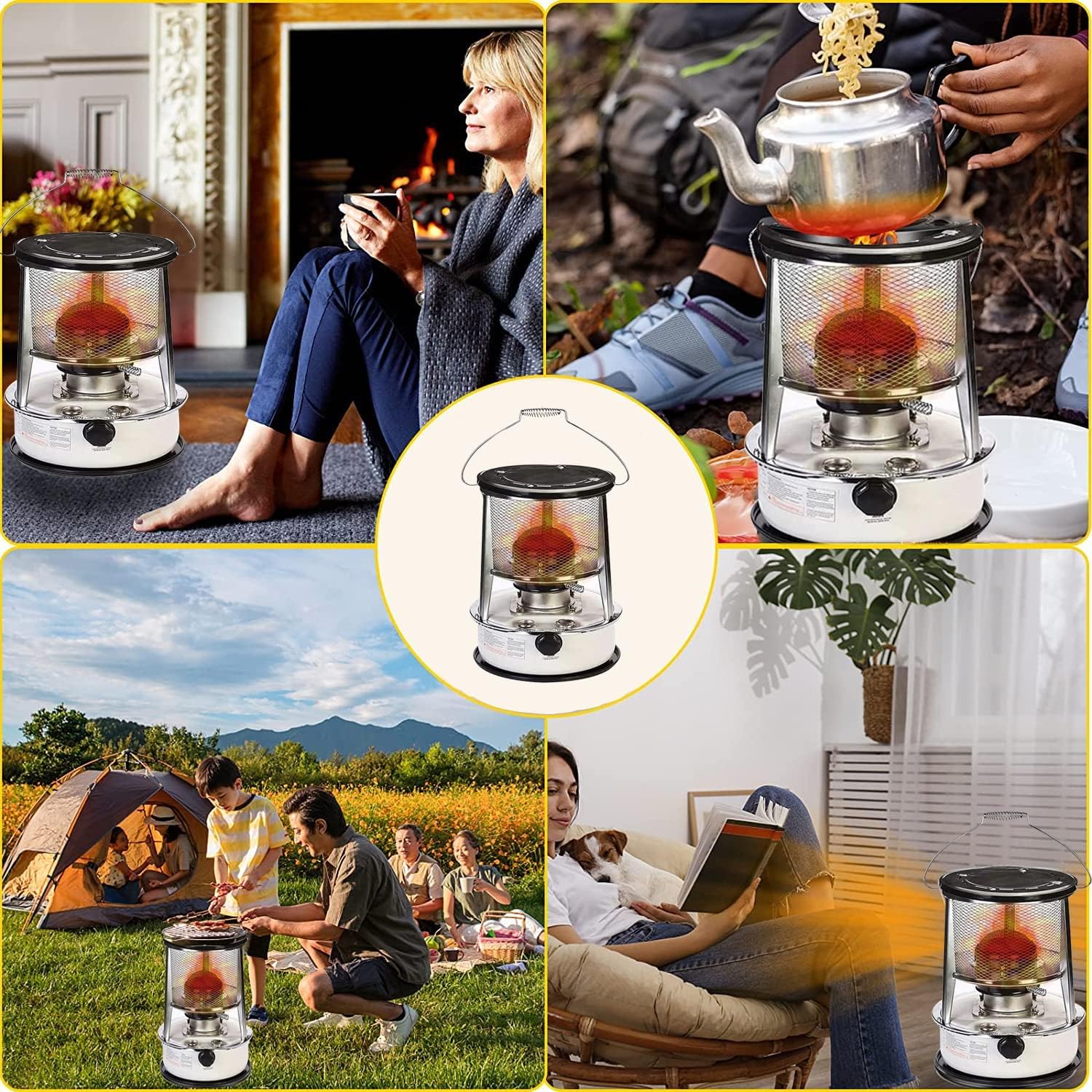 Kerosene Stove Heater with Storage Bag and 7 Spare Wicks