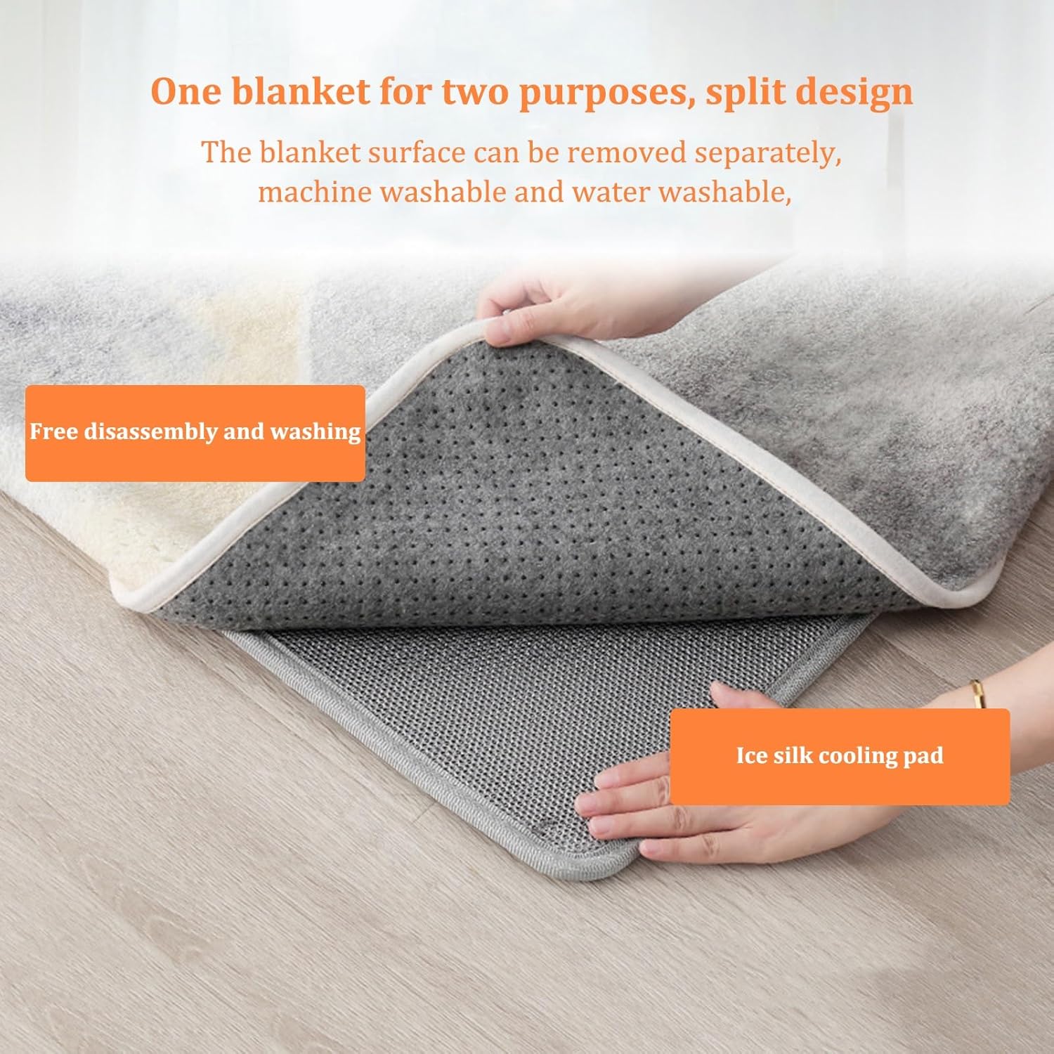 Jidanmian Electric Heating Carpet for Living Room and Bedroom