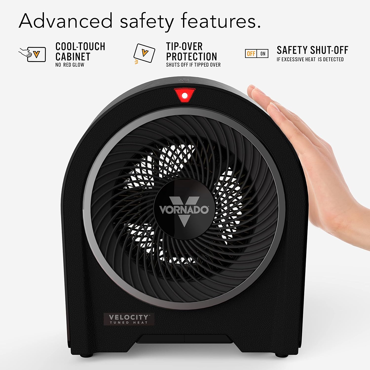 Vornado Velocity 5R Space Heater with Remote Control Black 1